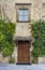 Door and window in the Italian village of Scanno