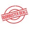 Doorbuster Deals rubber stamp