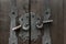 Doorhandles of medieval gate