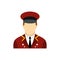 Doorman flat icon