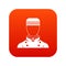 Doorman icon digital red