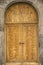 Doors with Armenian alphabet on the entrance to the Church of St. Mesrop Mashtots in Oshakan village