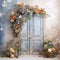 Doors Backdrops, Photoshop Overlays, Flowers arch Backdrop Overlays, Photography Background, Studio Backdrops