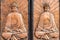 Doors buddha carving Soho Central Hong Kong