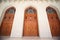 Doors of building inside Grand Mosque in Oman