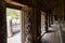 Doors and corridor at the Shwenandaw Monastery in Mandalay