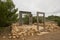 The doors of Llentia on the island of Ibiza