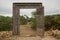 The doors of Llentia on the island of Ibiza