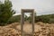 The doors of Llentia on the island of Ibiza