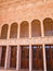 Doors niches and stucco interior in historic old house in Kashan, Iran