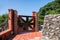 Doors and windows Former British consul\'s residence in Kaohsiung, Taiwan on the fence