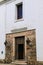 Doorway of Basilica of the Holy Sacrament in Colonia del Sacramento, Uruguay