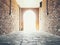 Doorway Brick wall architecture Vault with Lighting