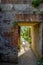 Doorway in Hill Gardens, Hampstead Heath, London, England