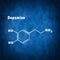 Dopamine Hormone Structural chemical formula