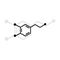 Dopamine molecular formula vector icon