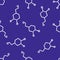 Dopamine seamless doodle pattern