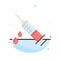 Dope, Injection, Medical, Drug Abstract Flat Color Icon Template