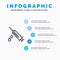 Dope, Injection, Medical, Drug Line icon with 5 steps presentation infographics Background