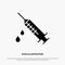 Dope, Injection, Medical, Drug solid Glyph Icon vector