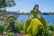 Dopey and Snow White topiary in Disney World\\\'s Showcase at the Flower and Garden Festival