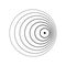 Doppler shift icon, Vector illustration