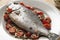 Dorada fish with cherry tomatoes in the oven