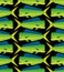 Dorado fish pattern seamless. Mahi Mahi background. vector texture