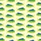 Dorado fish pixel art pattern seamless. 8 bit Mahi Mahi pixelated. vector texture