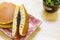 Dorayaki Traditional Japanese Pancake Background