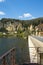 Dordogne tourism attraction La Roque-Gageac in brilliant spring sunshine