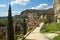 Dordogne tourism attraction La Roque-Gageac in brilliant spring sunshine