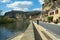 Dordogne tourism attraction La Roque-Gageac in brilliant spring sunshine