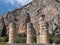 Doric Columns Remaining at the Temple of Apollo at Delphi in Greece