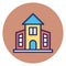 Dormitory, guest house Vector Icon which can easily edit