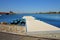 Dorney Olympic Rowing Lake with blue summer sky