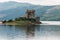 Dornie, Scotland; August 27th 2019: Detail of Eilean Donan Castle