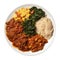 Doro Wat Ethiopian Cuisine. On A White Plate