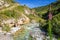 Doron river in Vanoise national Park valley, French alps