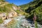 Doron river in Vanoise national Park valley, French alps