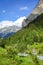 Doron river in Vanoise national Park valley, French alps