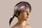 Dorsal striatum in the child's brain, 3D illustration