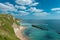 Dorset cliffs and beach seaside