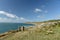 Dorset coastal path. Dancing Ledge