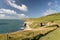 Dorset coastal path. Dancing Ledge