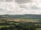 dorset corfe castle field view green landscape open summer day c