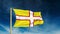 Dorset flag slider style with title. Waving in the