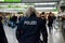 Dortmund, Germany - December 13, 2017: Airport Police. Dortmund Airport DTM