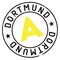 Dortmund stamp rubber grunge