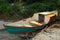 Dory style wooden boat